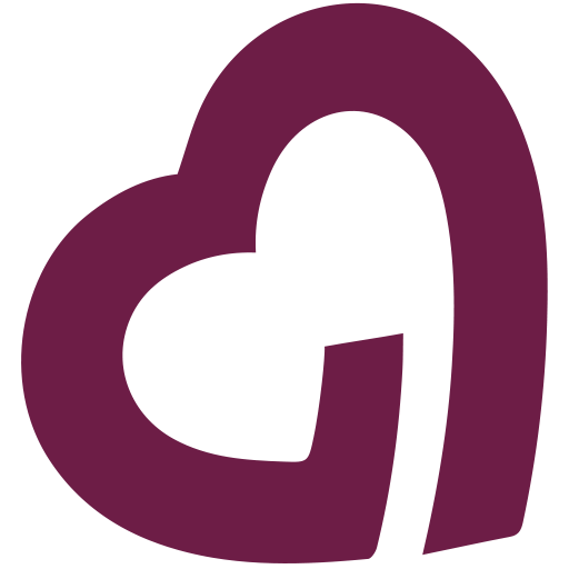 Patronato Corazón Guinda y Blanco